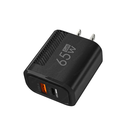 Total 65W USB C Charger GaN Fast Charging Wall Charger For iPhone Samsung Xiaomi Quick Charge EU/US Plug Phone Charger Adapter