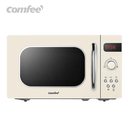 Comfee Microwave in Retro Style / Retro Microwave Oven with 8 Auto Menus, 5 Cooking Power Levels, Express Cooking Button, 20 L