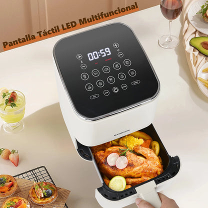 AIGOSTAR electronic air fryer touch LED, adjustable time and temperature, detachable non-stick grille .. (10 programs, 2L, 1200W)