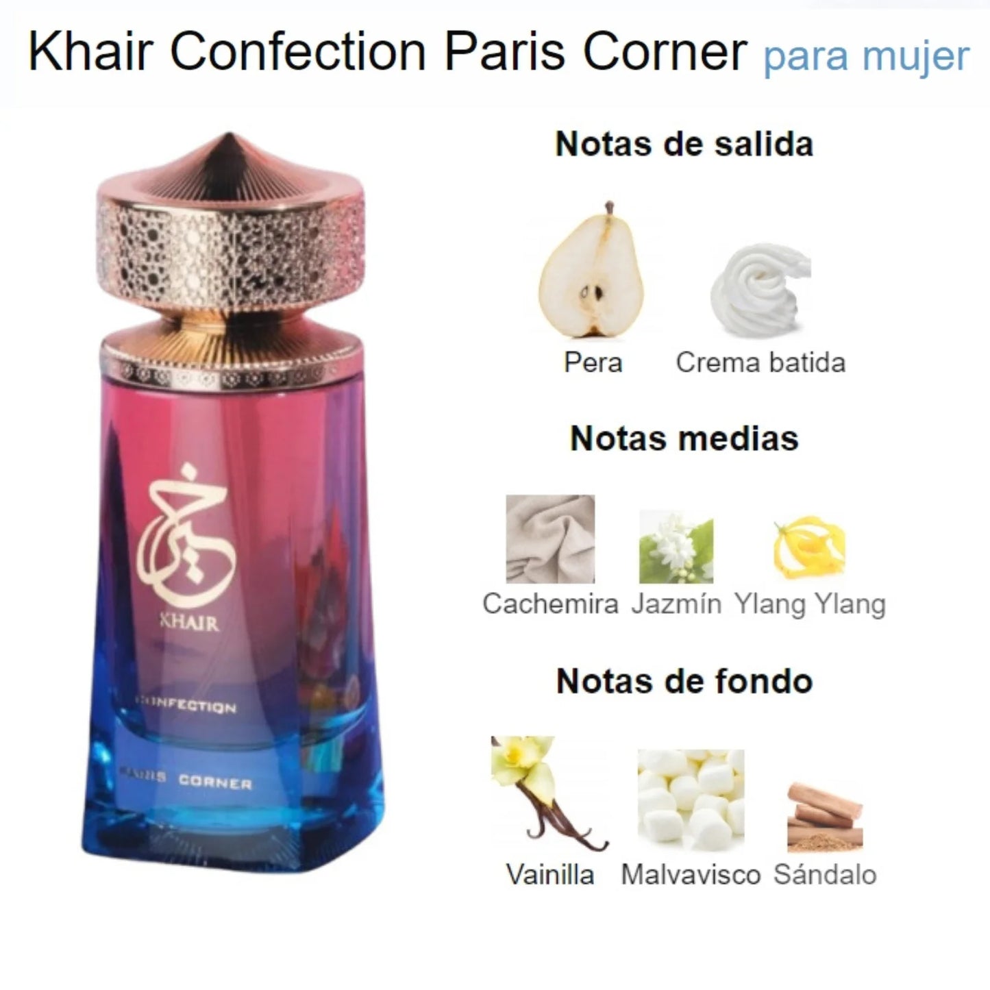 KHAIR CONFECTION Paris corner perfume woman-100ml