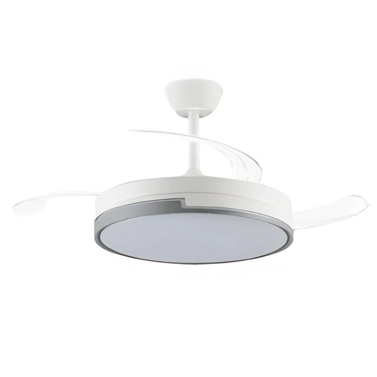 Akunadecor ceiling fan with DC motor with Plumax model, 3 finishes to choose, 45W efficient 4400 lumens Led technology, remote Control with timer, color and intensity adjustable light, ultra silent memory motor inverter summe