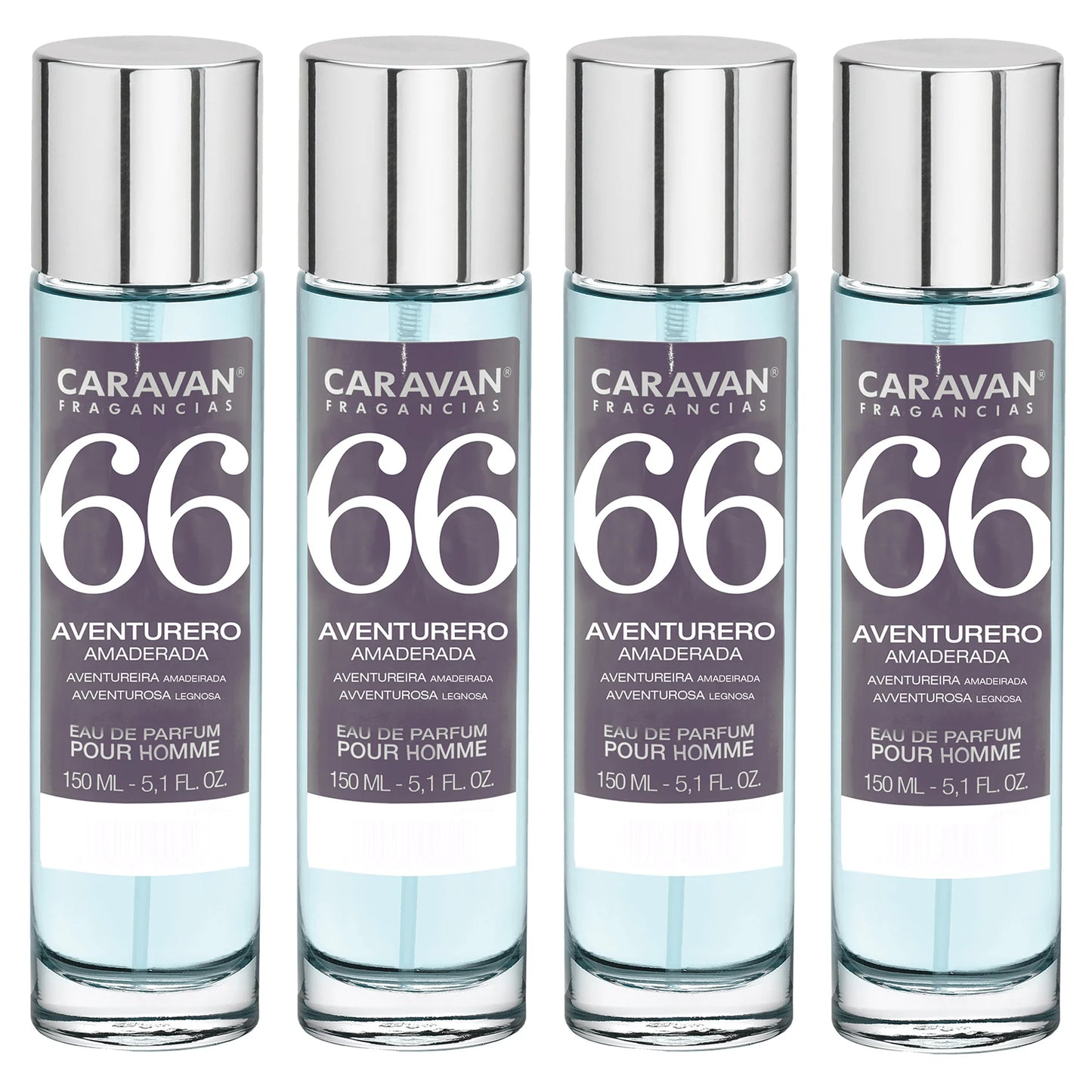 4x Caravan Men's Perfume No. 66 - 150ml.