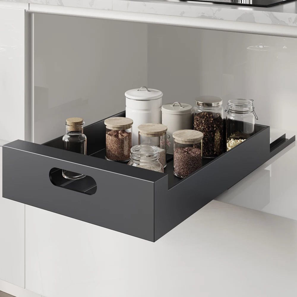 MARCTANI Removable Tray Antioxidant Kitchen Cabinet-Removable Drawers for Kitchen, Clearing Cabinet or Shelf Space Saving-Telescopic Sliding Drawer