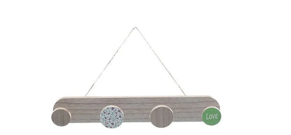 ARISE SHOP-wooden wall rack 4 hooks hanger coats