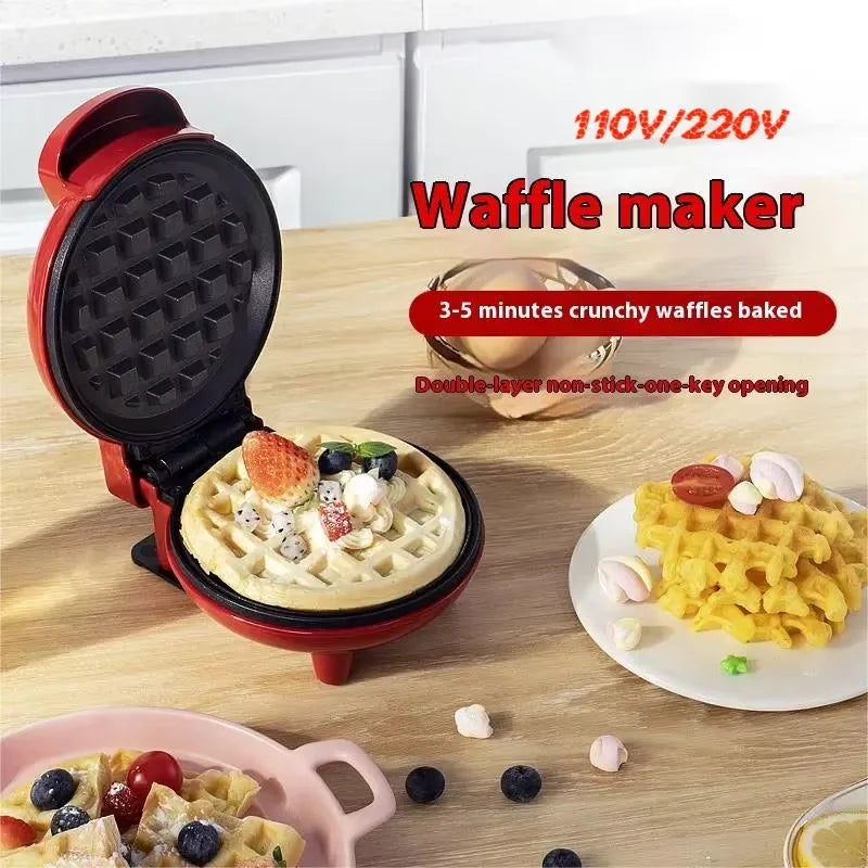 Electric Waffle Maker for breakfast Mini waffle pot cake egg bubble oven