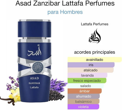 Asad Zanzibar fresh Tropical Arabe Perfume 100ml long lasting men