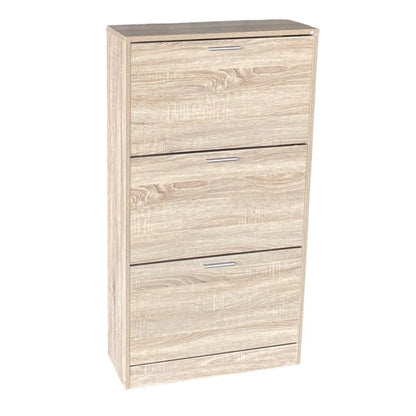 Maxia Market-3 drawers oak wood cabinet Cabinet for 18 pairs shoes home storage and organization wardrobe shoes