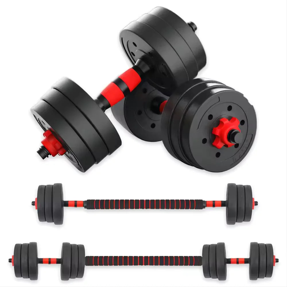 15KG-20KG-30KG adjustable 2-in-1 bars multi-function dumbbell (optional KETTLEBELL piece)