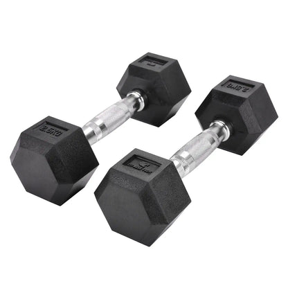 Fitness Tech hex dumbbell 2,5-40 kg / Set 2 pcs free weight