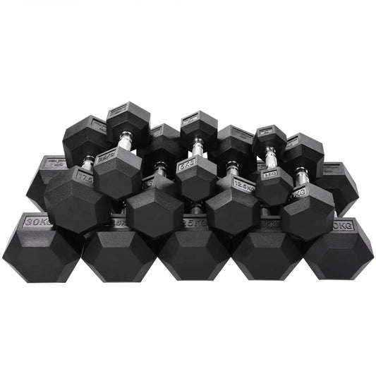 Fitness Tech hex dumbbell 2,5-40 kg / Set 2 pcs free weight