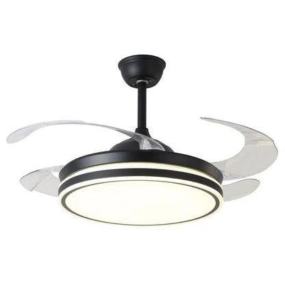 Ceiling fan with DC Motor and drop-down blades with Led light 36W-brand BEL AIR HOME-quiet and efficient-remote Control included-Ideal for bedrooms and dining rooms