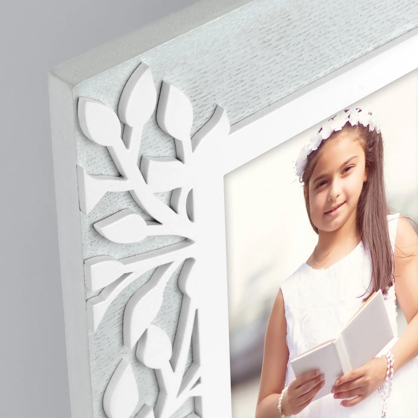 Wooden Photo Frame Zep Frame Frame Wooden Communion 10x15 Decoration Emblement-Great for Communion Theme, Relief Decoration.