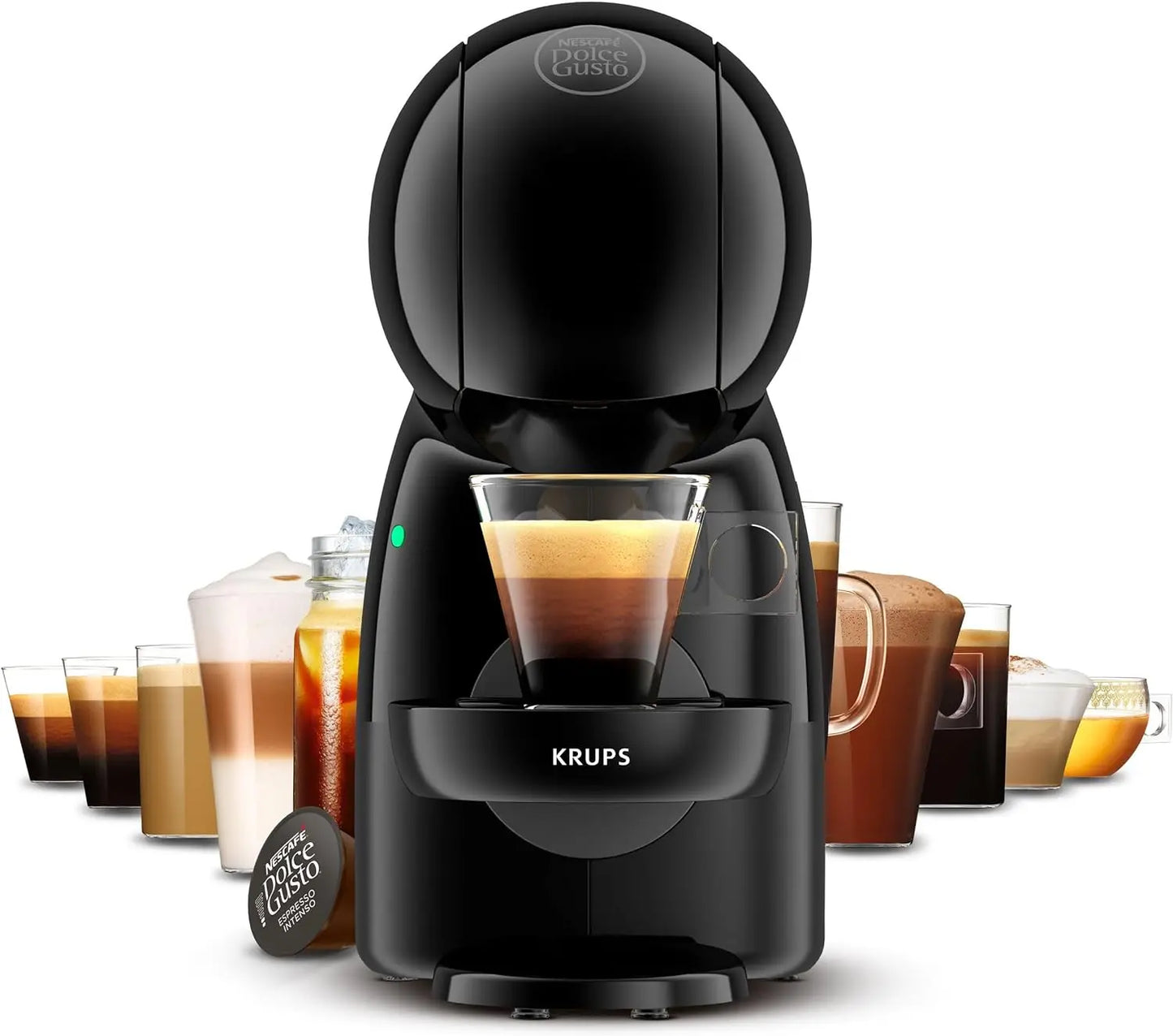 Dolce Gusto KRUPS Piccolo XS black coffee maker, capsule coffee machine, KP1A3B