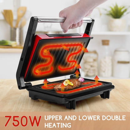 AIGOSTAR 750 W Retro red Panini machine