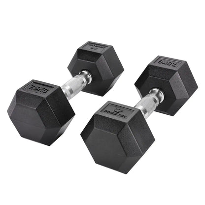 Fitness Tech hex dumbbell 2,5-40 kg / Set 2 pcs free weight