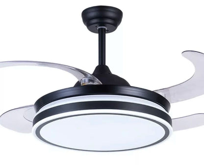 Ceiling fan with DC Motor and drop-down blades with Led light 36W-brand BEL AIR HOME-quiet and efficient-remote Control included-Ideal for bedrooms and dining rooms