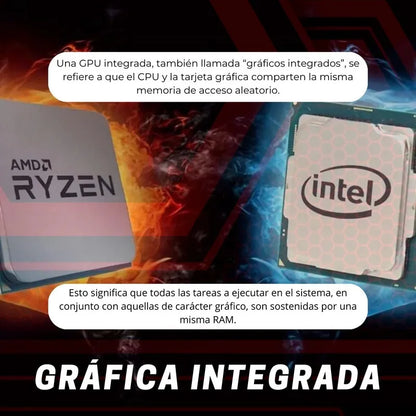 PC GAMING PC RACING AMD RYZEN 5 4600G - 16GB DDR4 - 256GB SSD + 1TB HDD - GRAFICA RADEON VEGA 7 - WIFI - WINDOWS 11 PRO - PC Gamer desktop