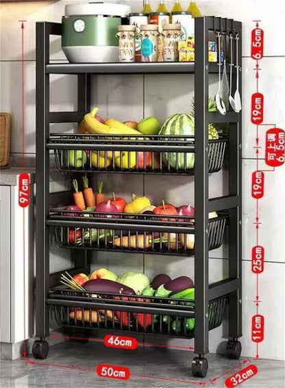 Kitchen Microwave Racks with Wheels, Bathroom Lounge Organizer Trolleys, Coking Cabinet metal Storage Rack, Book Toy, Rack for Wheels, METAL Microwave Shelf