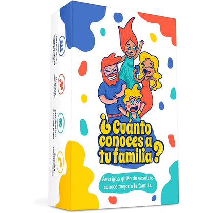 Board game how much do you know your family? A fun family card game full of trials and challenges to see who knows the family best! Board game for adults and children