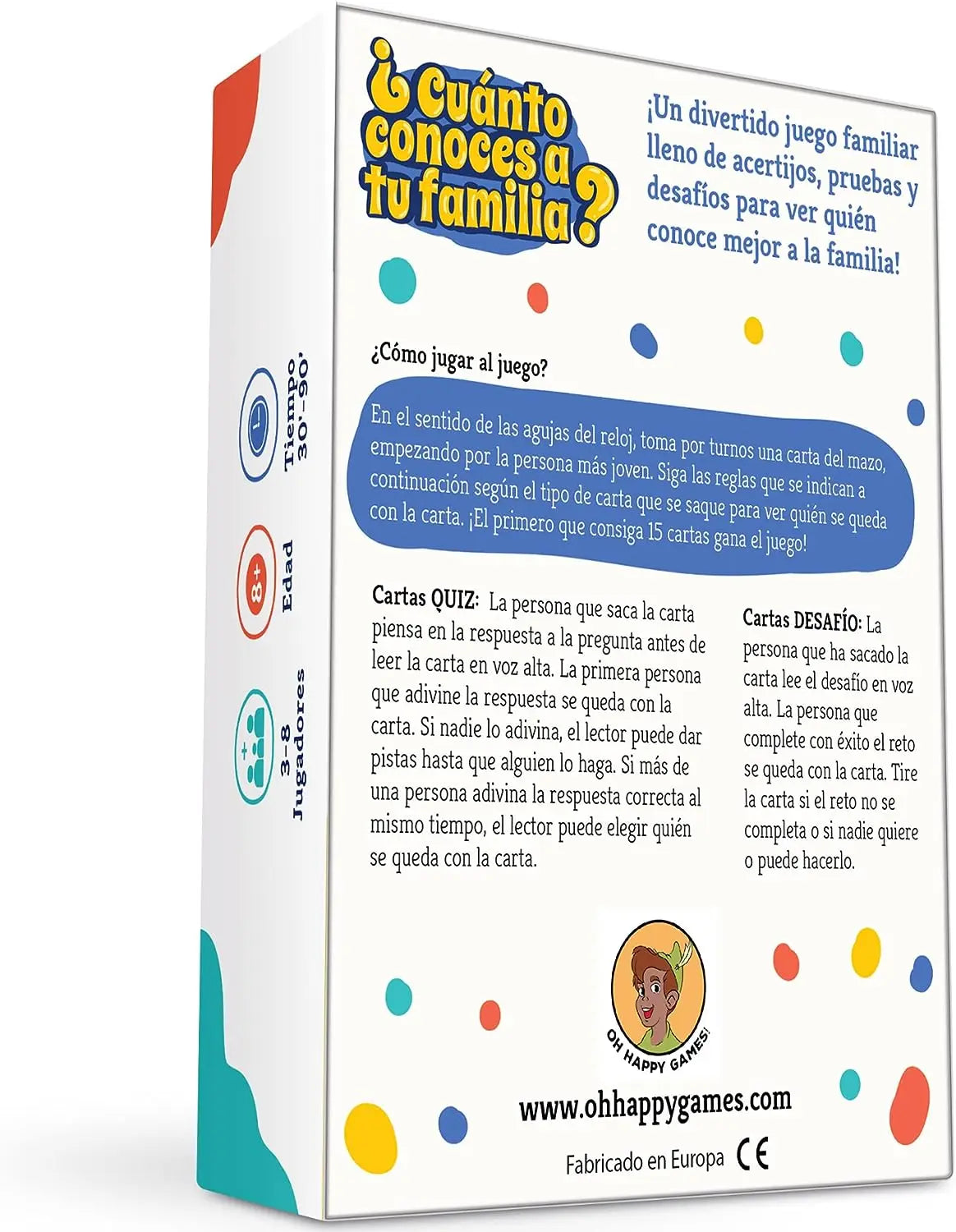 Board game how much do you know your family? A fun family card game full of trials and challenges to see who knows the family best! Board game for adults and children