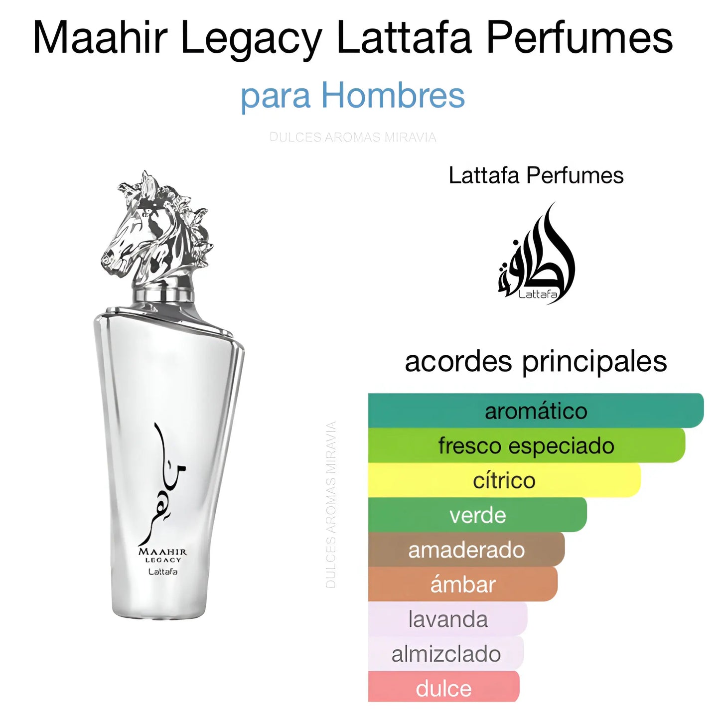 Maahir Legacy de Lattafa Perfume Arabic Man Fragrance Oriental Elegant Fresh Summer-100ml