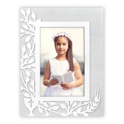 Wooden Photo Frame Zep Frame Frame Wooden Communion 10x15 Decoration Emblement-Great for Communion Theme, Relief Decoration.