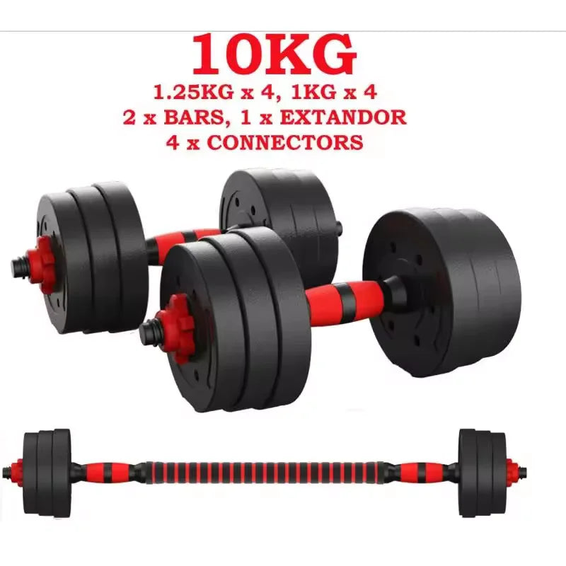 15KG-20KG-30KG adjustable 2-in-1 bars multi-function dumbbell (optional KETTLEBELL piece)