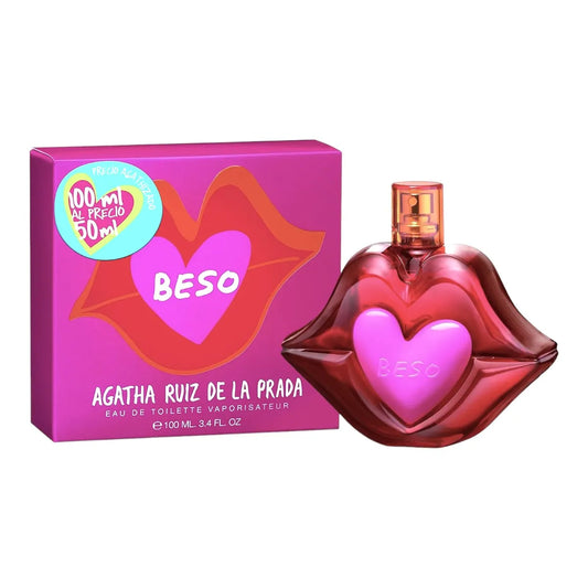 Agatha Ruiz De La Prada kiss Eau de Toilette vaporizer Perfume for women 100 ml