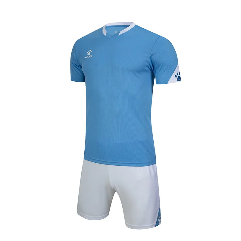 KELME Uniformes de fútbol personalizados para hombres Camisetas de fútbol Chándal para hombres Ropa deportiva Camiseta de manga corta Pantalones cortos de fútbol Traje 3801099