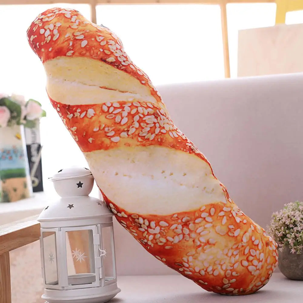 Simulational Bread Plush Pillow Creative Food Plush Toy Funny Fastfood Nap Pillow Cushion Home Decor Kids Toy Birthday Gift