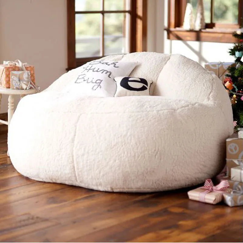 2021 New Bean Bag Sofa Bed Pouf No Filling Stuffed Giant Beanbag Ottoman Relax Lounge Chair Tatami Futon Floor Seat Furniture