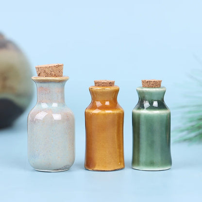 1 Pc 1:12 Dollhouse Miniature Ceramics Jar Seasoning Jar Kitchen Toy Dollhouse Home Decor