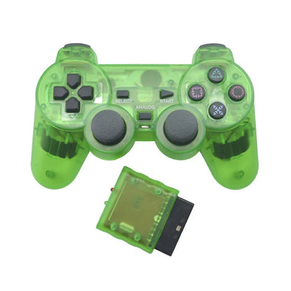 Transparent Color  Wireless Gamepad For Sony PS2  2.4G Vibration Joystick Blutooth Controller For Playstation 2 Joypad