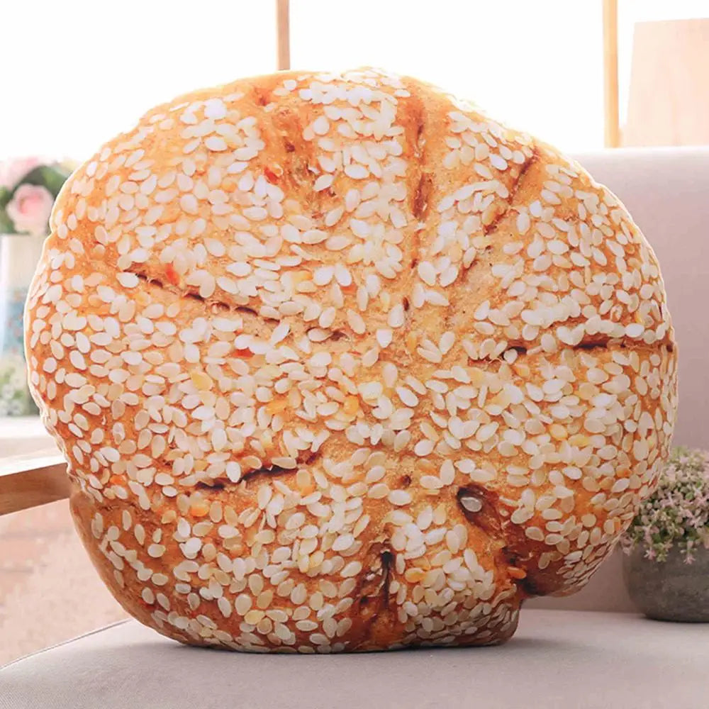 Simulational Bread Plush Pillow Creative Food Plush Toy Funny Fastfood Nap Pillow Cushion Home Decor Kids Toy Birthday Gift