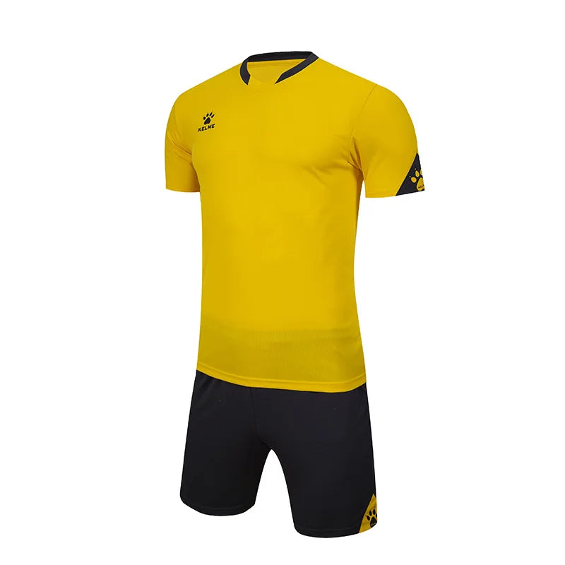 KELME Uniformes de fútbol personalizados para hombres Camisetas de fútbol Chándal para hombres Ropa deportiva Camiseta de manga corta Pantalones cortos de fútbol Traje 3801099