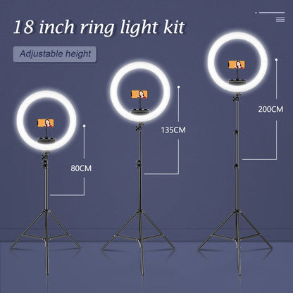 SH 45cm 18 inch Ring Light With Tripod Stand Usb Charge Selfie Led Lamp Dimmable Photography Light For Photo Photography Studio