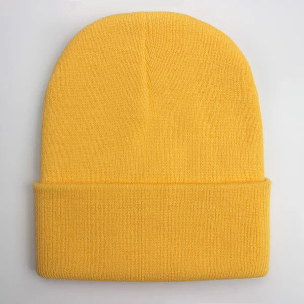 Solid Unisex Beanie Autumn Winter Wool Blends Soft Warm Knitted Cap Men Women SkullCap Hats Gorro Ski Caps 24 Colors Beanies