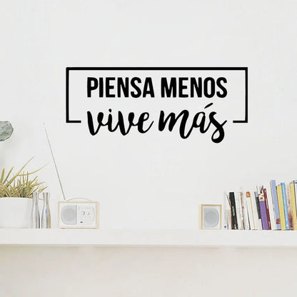 Positive Spanish Phrase Wall Sticker Life Dreams Wall Decals Home Decor Vinyl Art Murals Wallpaper Poster Bedroom Decoration