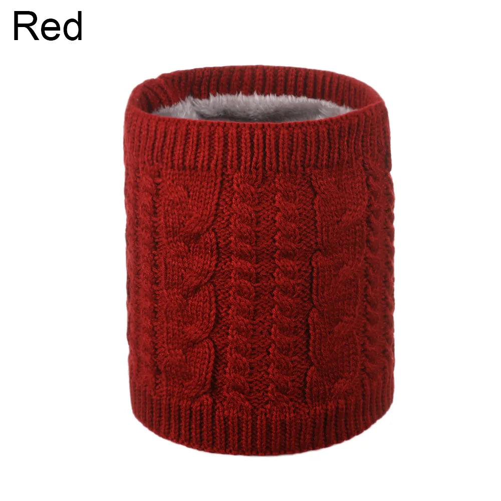 Hot Soft Unisex Brushed Knit Neck Warmer Circle Loop Snood Shawl Thicken Scarf Collar Cowl Go Out Wrap Winter Warm Accessories