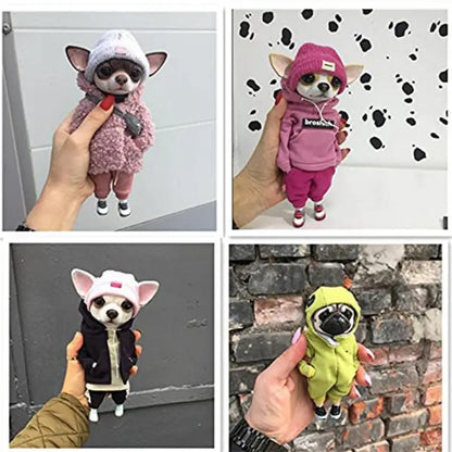 Cute Animal Mogwai Handmade Puppy Dolls By Valentina Gekova Chihuahua SharPei Dog Status Home Decor Figurine Accessories