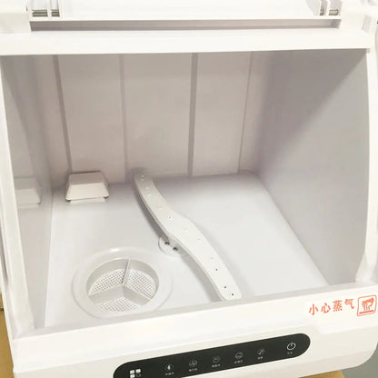 Fully Automatic Dishwasher Household Desktop Dish Disinfection Cabinet Dryer Cupboard Kitchen Tableware Storage Dryer