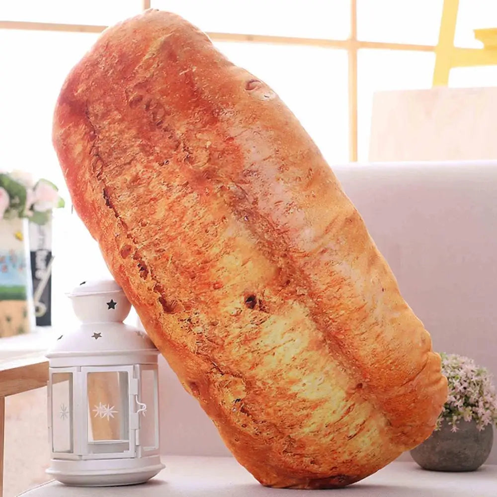 Simulational Bread Plush Pillow Creative Food Plush Toy Funny Fastfood Nap Pillow Cushion Home Decor Kids Toy Birthday Gift