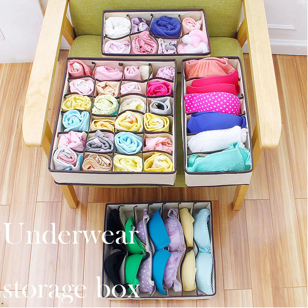 Underwear storage box sock compartment drawer with cover closet underwear storage drawer by underwear bra socks tie lockers