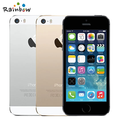 Original Apple iPhone 5s Unlocked 16GB / 32GB ROM 8MP Camera 1136x640 pixel WIFI GPS Bluetooth Cell phone multi language