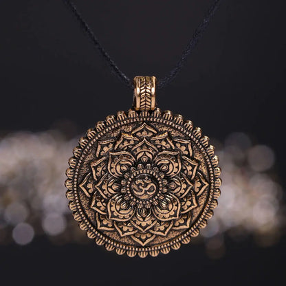 My Shape Viking Necklaces Flower of Life Dome Sacred Geometry Women Om Yoga Chakra Pendant Mandala Fashion Choker Jewelry