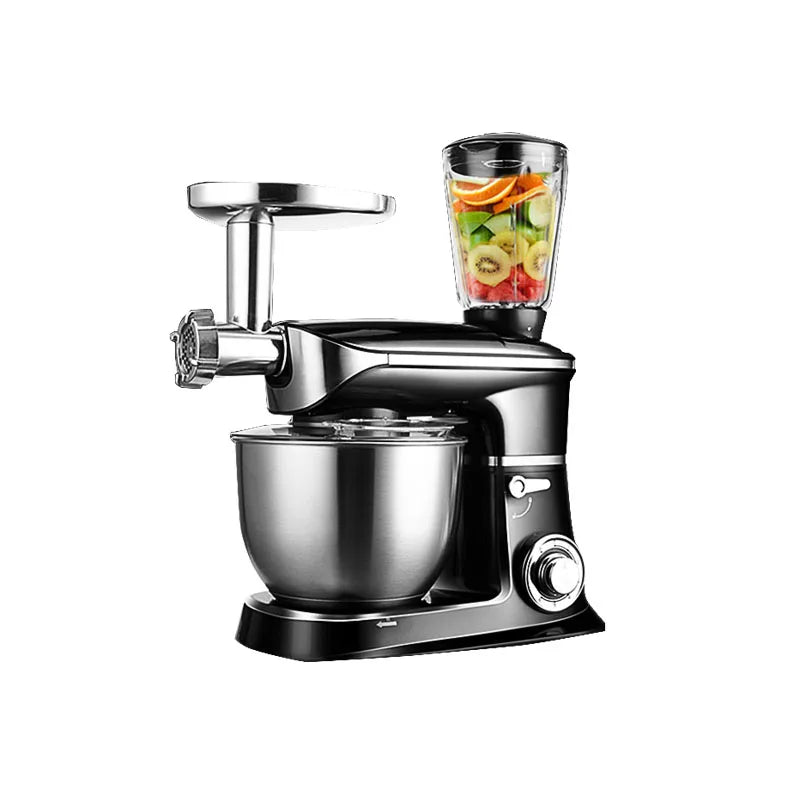 1300W 6.5L Planetary Mixer,electric Stainless Steel Mixer with bowl，chopper juicer Cream Cake Bread Kitchen Food Mixer 1300