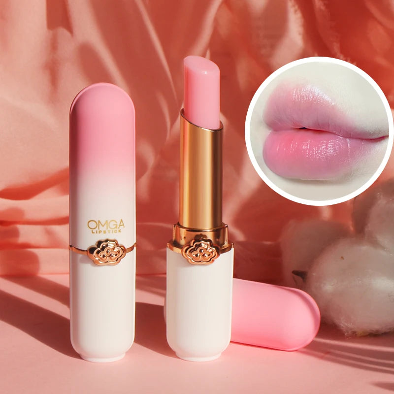 Crystal Temperature Change Lip Balm Vitality Color Lipstick Peach Girl Lip Balm Change Lipstick Lip Care Beauty Makeup TSLM1