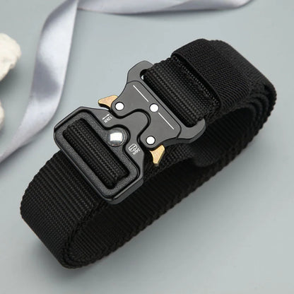 Men's Belt Outdoor Hunting Tactics Belt Multi functional Buckle Nylon Belt High Quality Marine Corps Canvas Belt