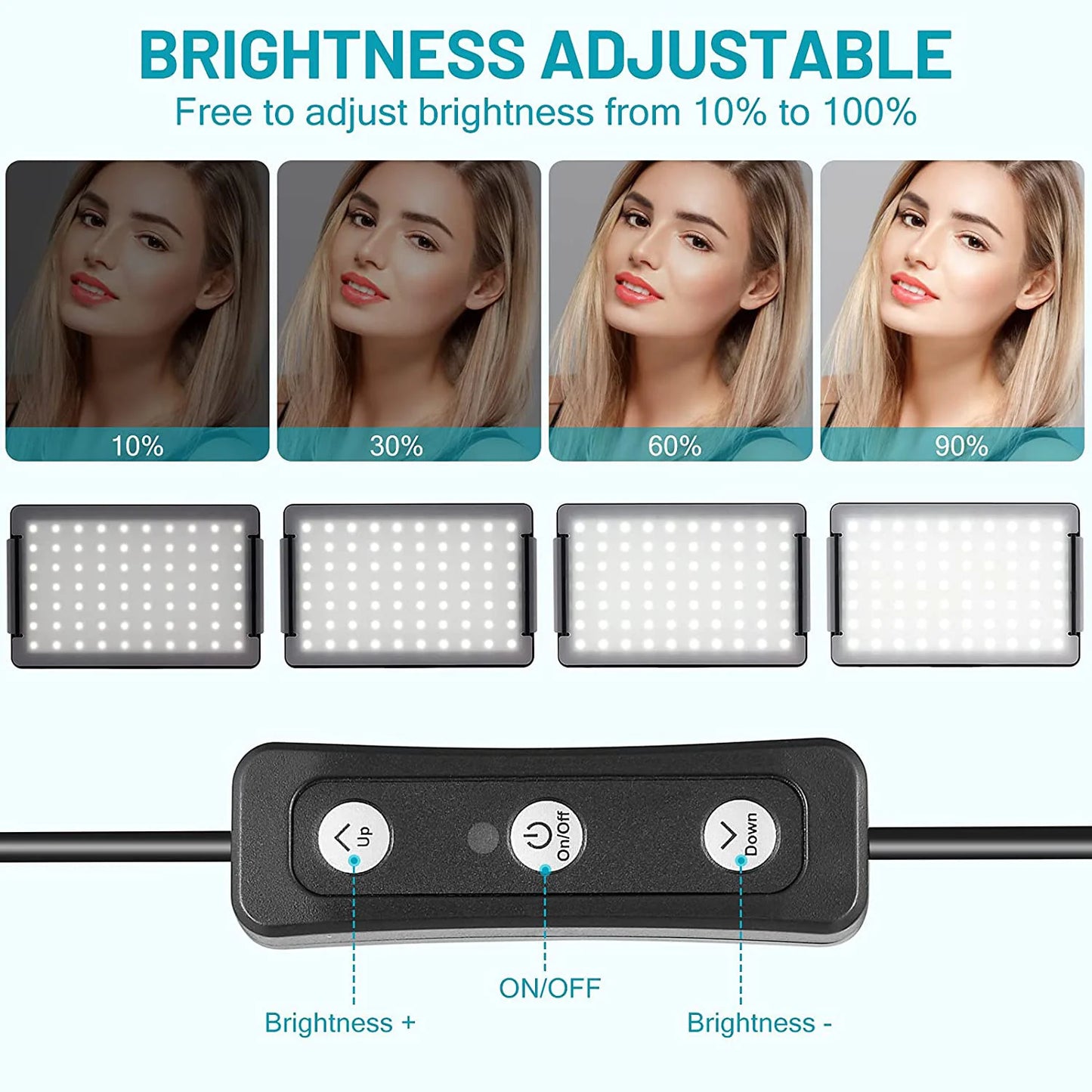 6"LED Video Light Panel 5600k Photography Lighting Photo Studio Lamp Kit For Shoot Live Streaming Youbube With Tripod RGB Filter