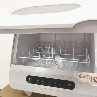 Fully Automatic Dishwasher Household Desktop Dish Disinfection Cabinet Dryer Cupboard Kitchen Tableware Storage Dryer